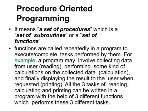 Image result for Why Object-Oriented Programming From Procedure Oriented