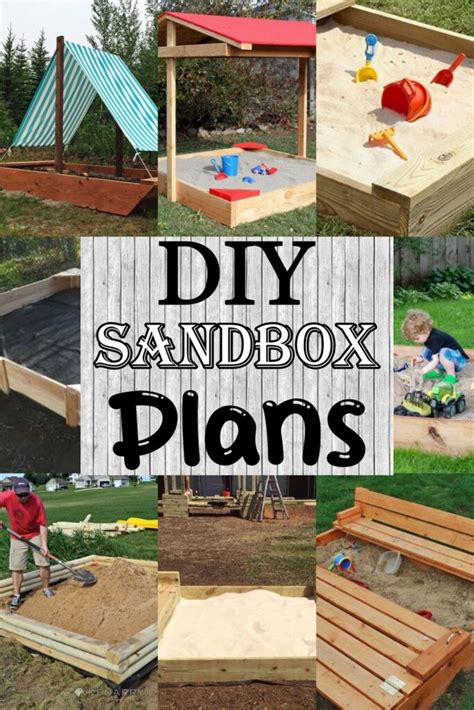 12 Free DIY Sandbox Plans You Can Make Easily - DIYnCrafty