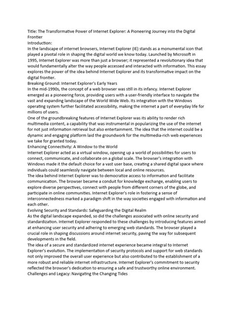 Image result for What Is Internet Explorer PDF