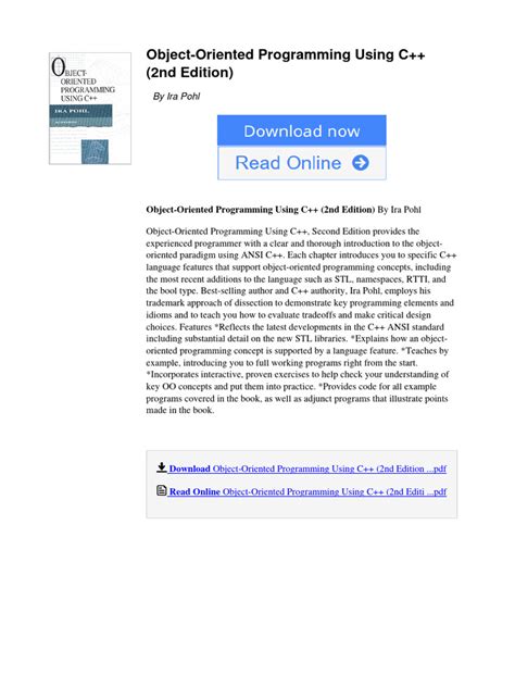 Image result for Object-Oriented Programming in C PDF