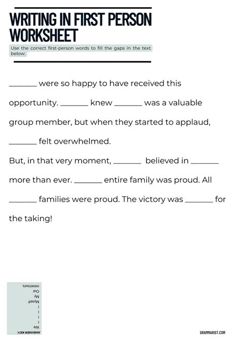 Afbeeldingsresultaten voor First Second/Third Narrative Worksheet