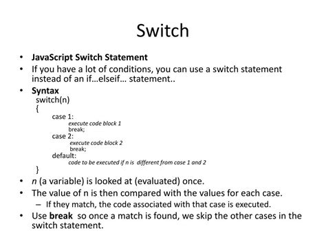 Image result for JS Switch