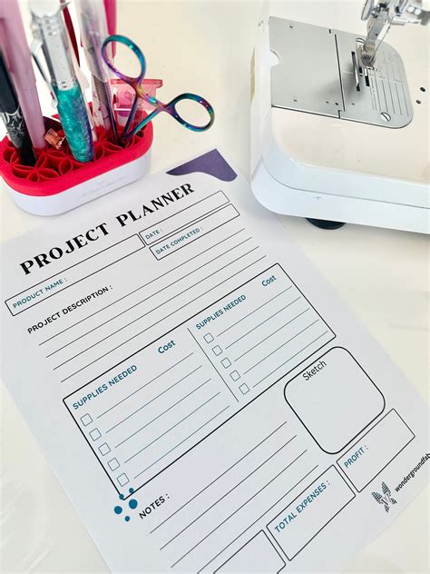 Image result for Printable Project Sheet with Design