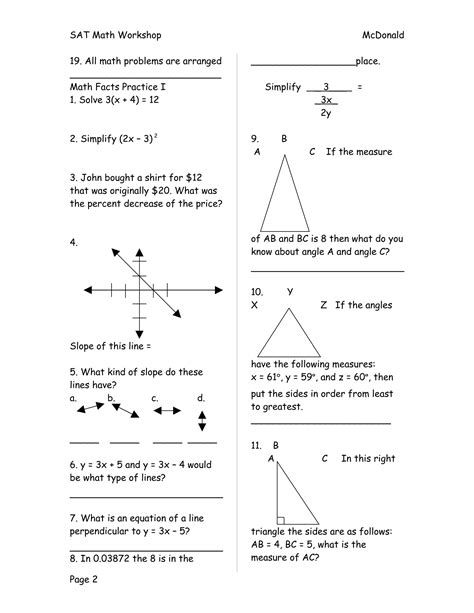 Image result for Sat Math Practice Test