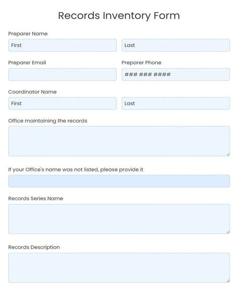 Image result for Custom Inventory Forms