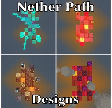 Image result for Path Designs Minecraft Nether