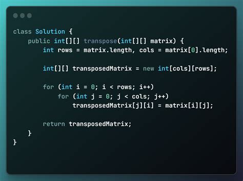 Afbeeldingsresultaten voor Matrix Transpose in Java