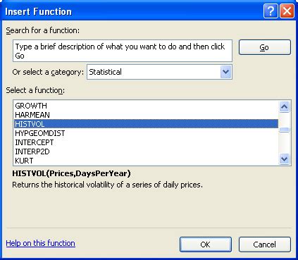 Toradh íomhá ar Function Wizard Excel
