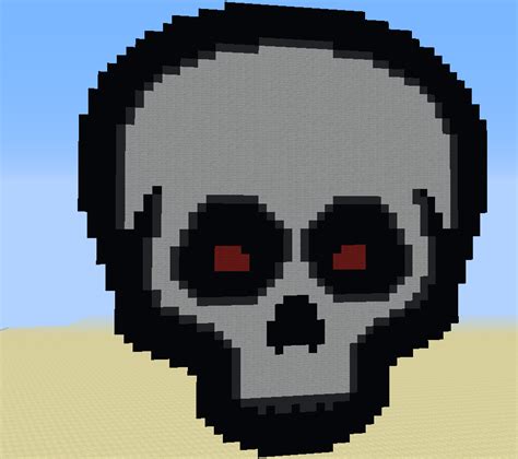 Toradh íomhá ar Minecraft Mutant Skeleton Skull