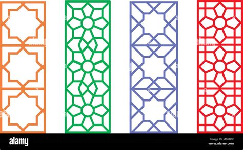 Toradh íomhá ar Islamic Pattern Rectangle
