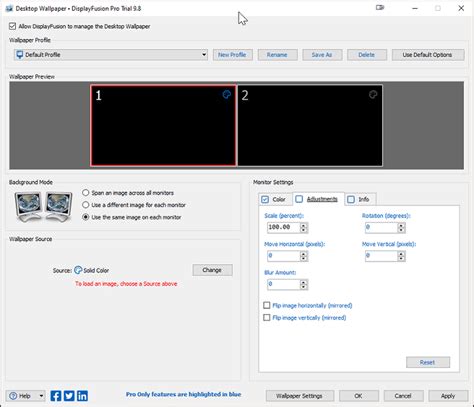 Toradh íomhá ar Multiple Monitor Display Software