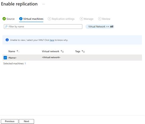 Azure Site Replication に対する画像結果