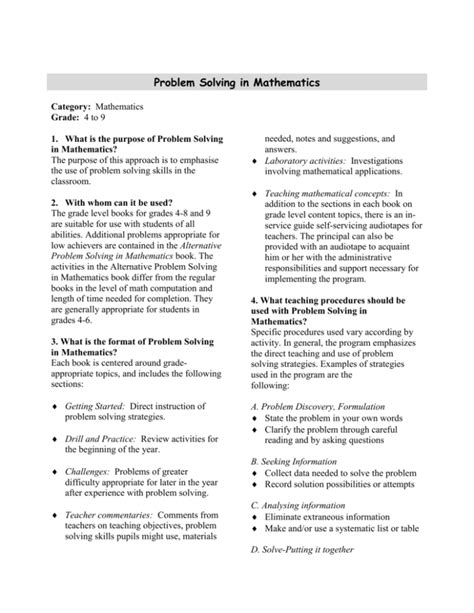 Image result for Problem Solving Math Instruction