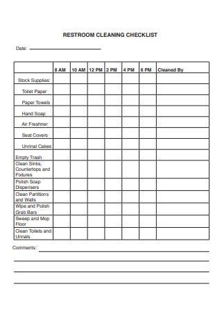 Toradh íomhá ar Bathroom Checklist