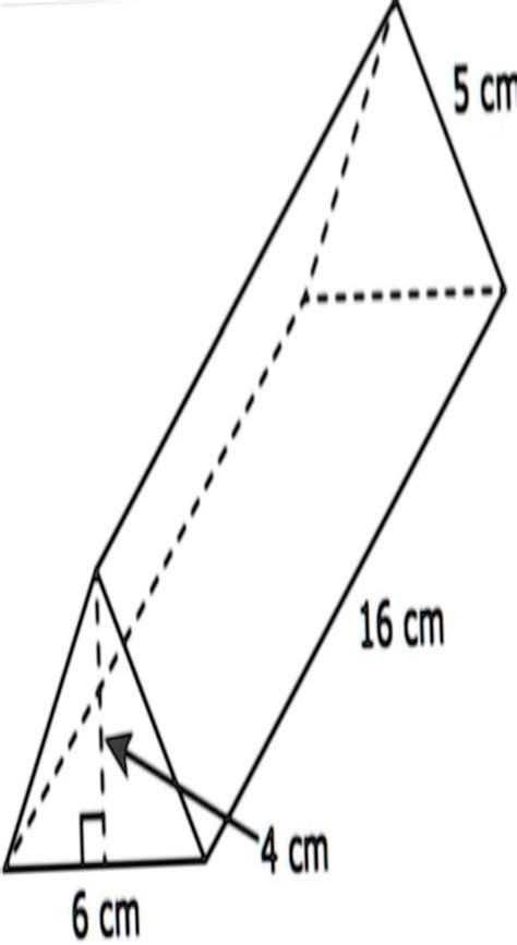 Afbeeldingsresultaten voor Triangular Prism with Dimensions