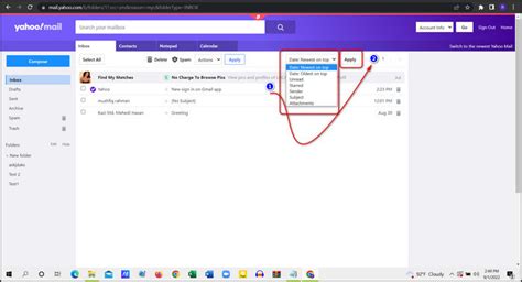 Image result for Sort Yahoo! Mail by Sender