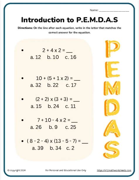 Toradh íomhá ar PEMDAS 5th Grade Go Math