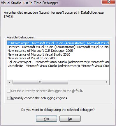 Toradh íomhá ar Jit Debugging Enabled