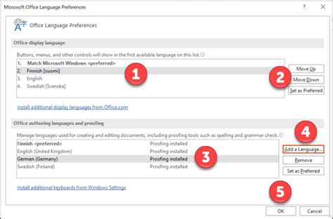 Image result for Office Language Preferences Design