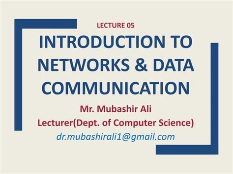 Data Communication and Network Introduction PPT に対する画像結果