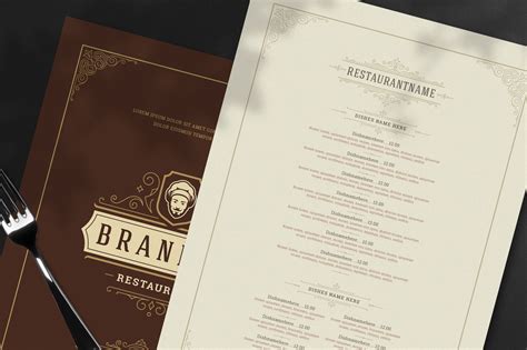 Fancy Restaurant Menu Horizontal に対する画像結果