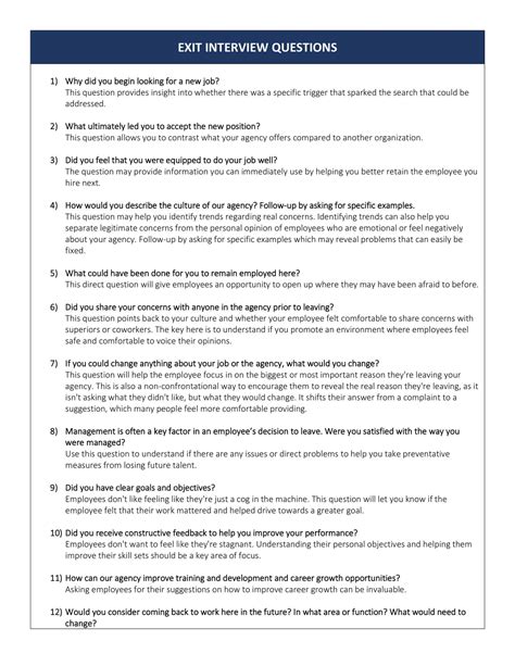 Internship Exit Interview Questions에 대한 이미지 결과