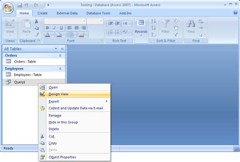 Image result for Creating Query in SQL View MS Access Database