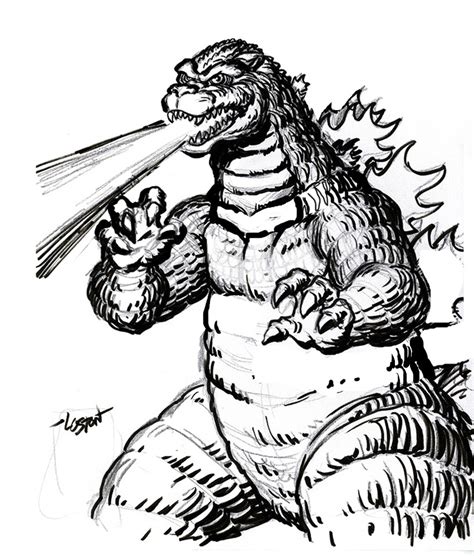 Godzilla Coloring Pages Printable に対する画像結果