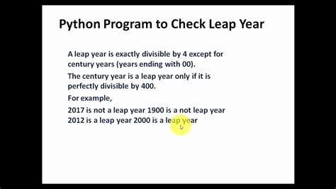 Image result for Python Check If Leap Year