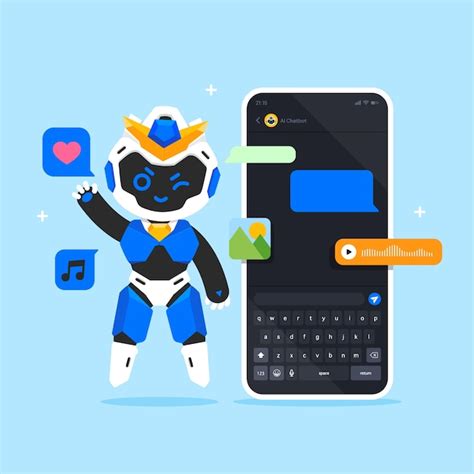 Premium Vector | Conversational ai chatbot illustration in flat design