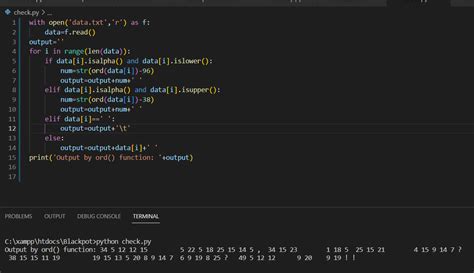 Toradh íomhá ar Python Ord Alphabet