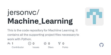 Machine Learning Projects GitHub Python に対する画像結果