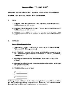 Image result for Telling Time Lesson Plan Introduction