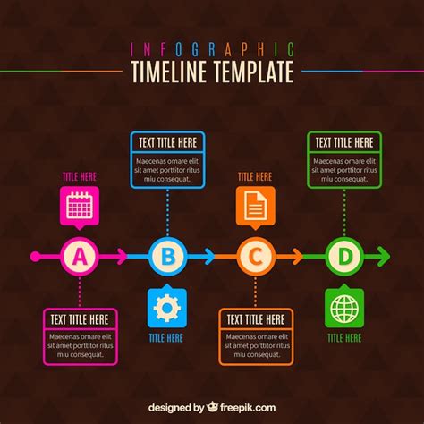 Free Vector | Colorful timeline
