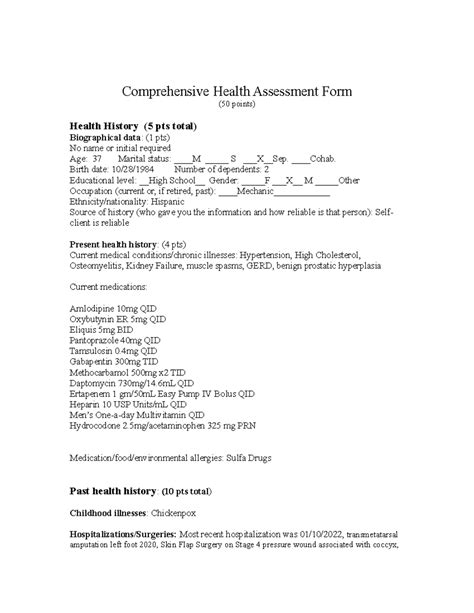 Image result for Comprehensive Health Assessment Paper Example