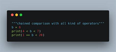 Toradh íomhá ar Chained Comparison Python