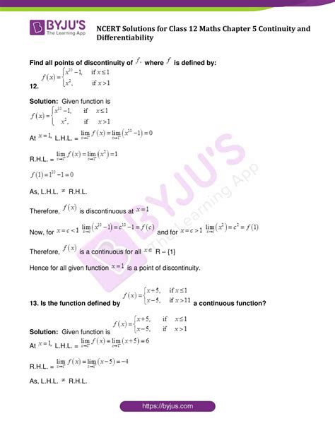 Image result for Class 12 Maths Continuity and Differentiation