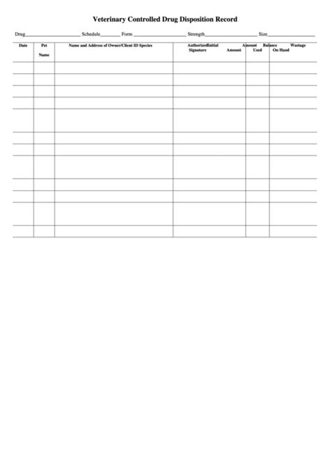 Veterinary Controlled Drug Disposition Record に対する画像結果