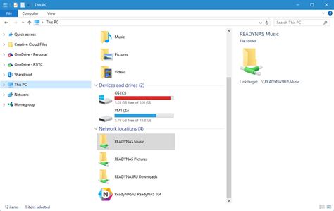 Toradh íomhá ar Network File Explorer