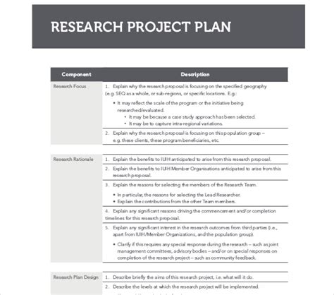 Image result for Research Work Plan Sample