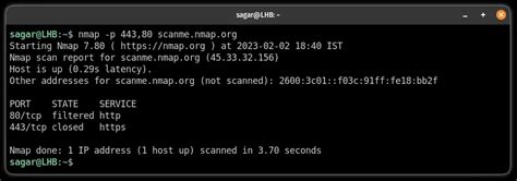 Nmap RHEL Linux に対する画像結果