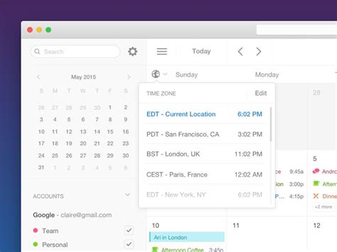 Toradh íomhá ar Select Timezone UI Figma