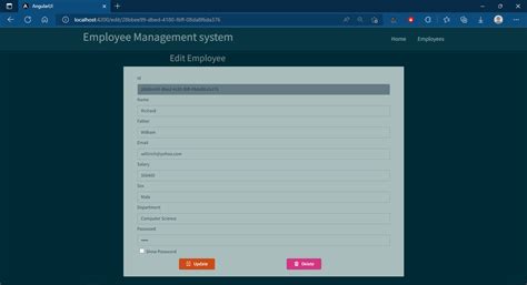Toradh íomhá ar ASP.NET Core Employee