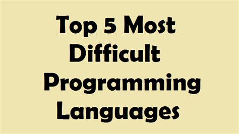 Toradh íomhá ar Difficulty Level of Programming Languages