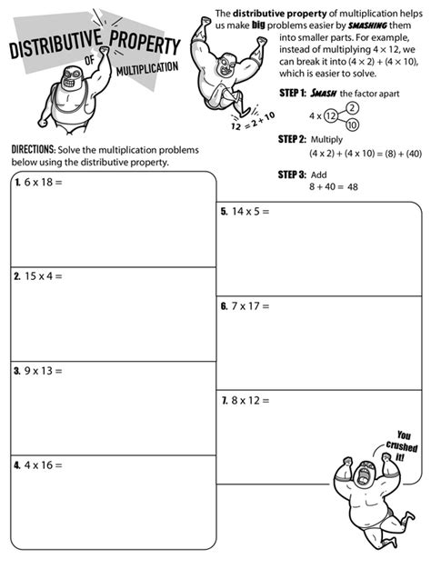 Image result for Distributive Property Multiplication Problems