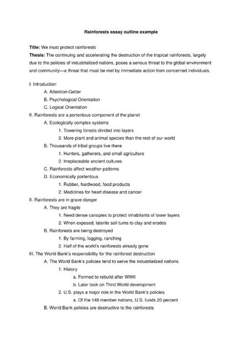 Image result for Sample Outline for Essay