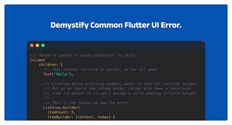 Toradh íomhá ar Flutter Screen Overflow Error