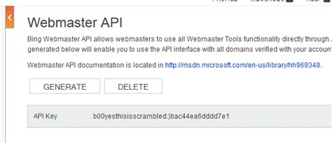 Image result for Bing API Key Sign Up