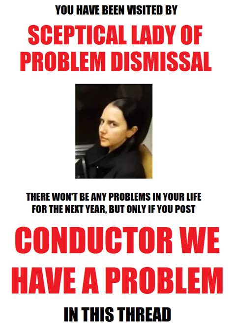 Image result for Conductor We Have a Problem