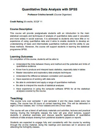 Image result for Quantitative Data Analysis Plan Example